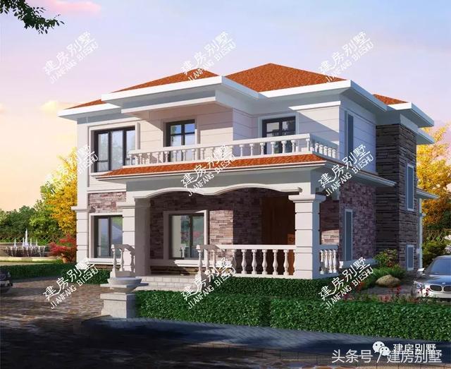 3款寬度12米的二層別墅設(shè)計圖，2024年很流行