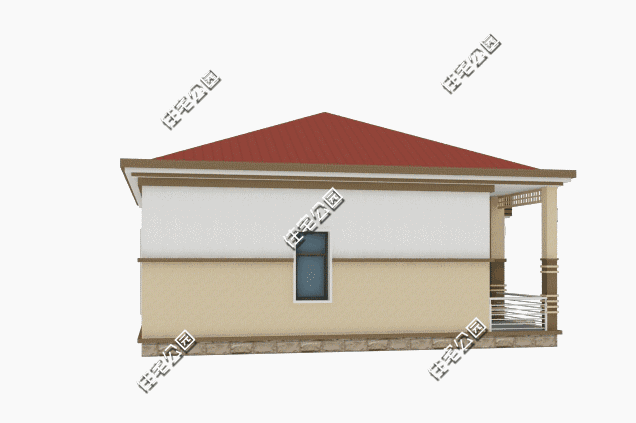 12x11米新農(nóng)村平層別墅戶型圖，3臥2廳很實(shí)用