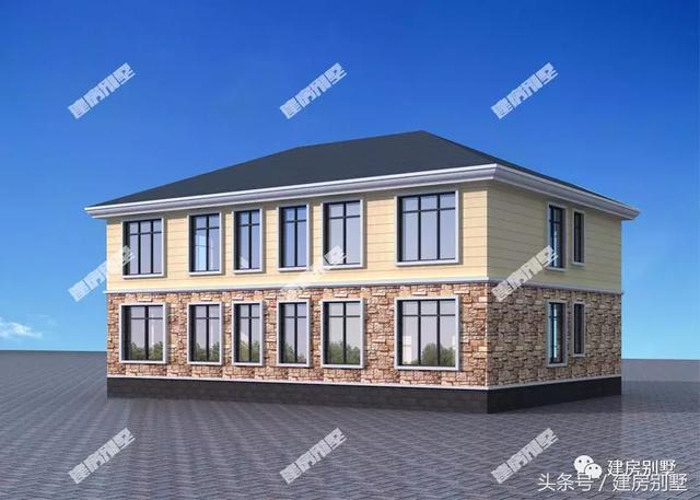 16*12米二層雙拼別墅設(shè)計(jì)圖，建好保證很有面子