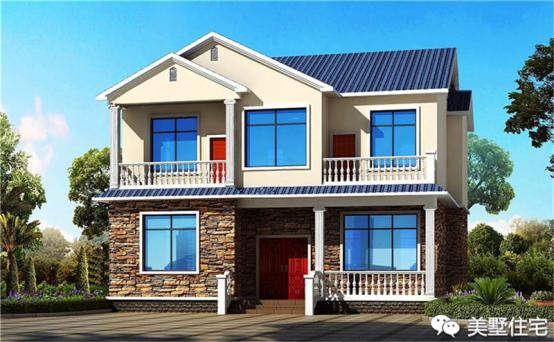 24款好看的住宅外觀效果圖，一二三層都有