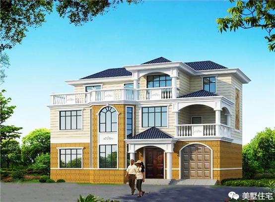 24款好看的住宅外觀效果圖，一二三層都有