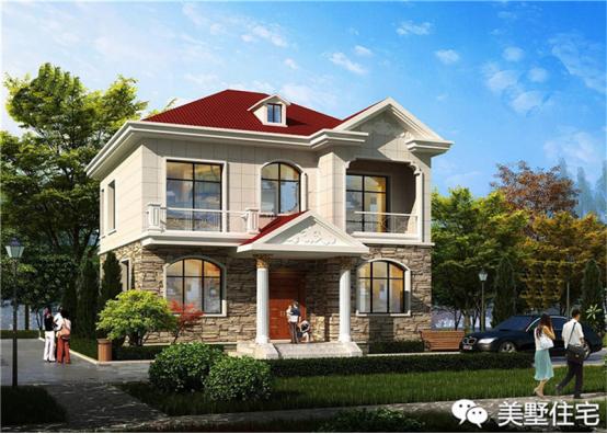 24款好看的住宅外觀效果圖，一二三層都有