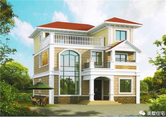 24款好看的住宅外觀效果圖，一二三層都有