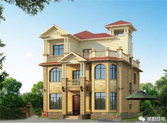 24款好看的住宅外觀效果圖，一二三層都有