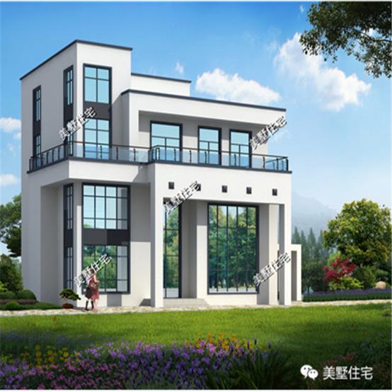 5款平頂別墅外觀效果圖，坡屋頂都看膩了