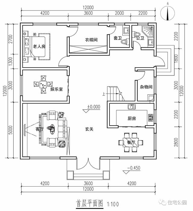 12×12米宅基地選這套自建房設(shè)計(jì)圖，準(zhǔn)沒錯