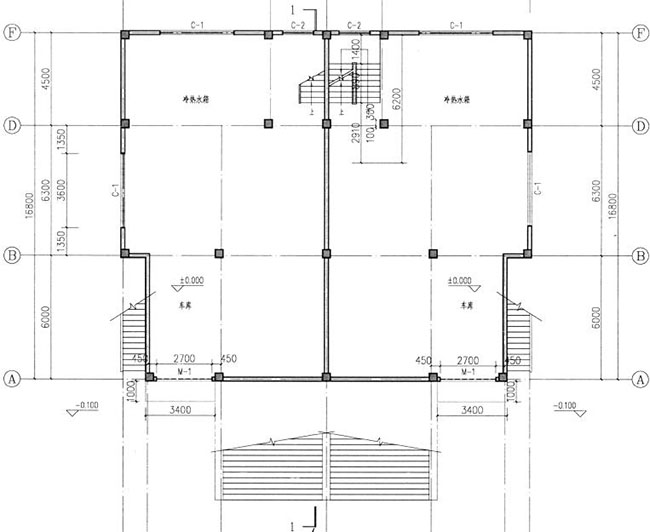 三層半（四層）雙拼別墅房屋設(shè)計(jì)圖，外觀大氣、漂亮