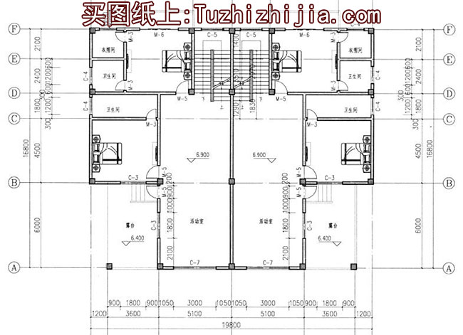 三層半（四層）雙拼別墅房屋設(shè)計(jì)圖，外觀大氣、漂亮
