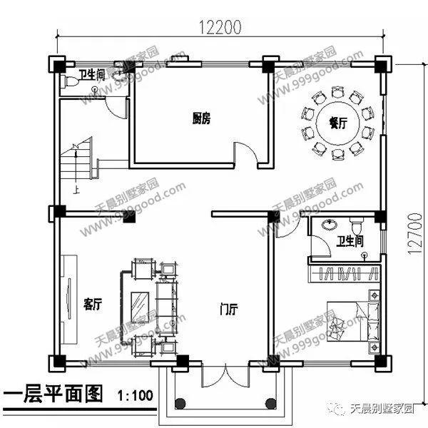 開(kāi)間12米、進(jìn)深12米三層歐式別墅設(shè)計(jì)圖，保證你喜歡