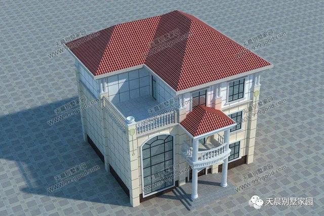 開(kāi)間12米、進(jìn)深12米三層歐式別墅設(shè)計(jì)圖，保證你喜歡