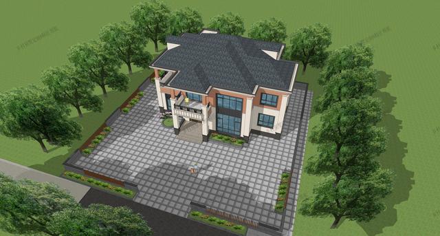 適合三代同堂居住自建別墅方案，附效果圖