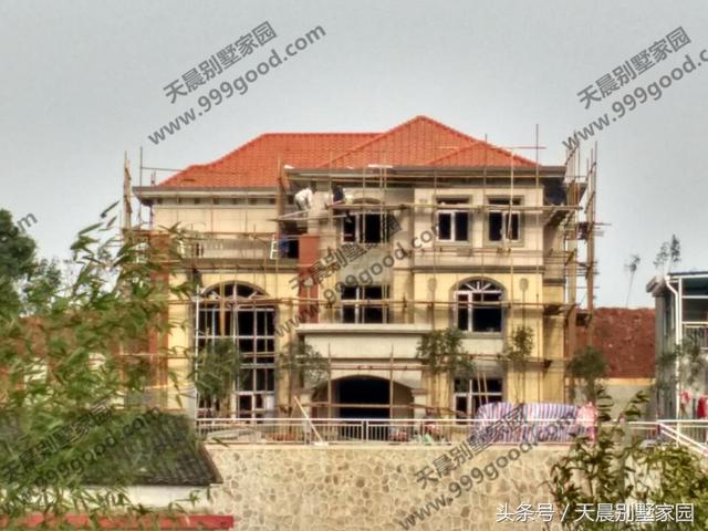 15米X15米三層自建樓房設計圖，附完工圖