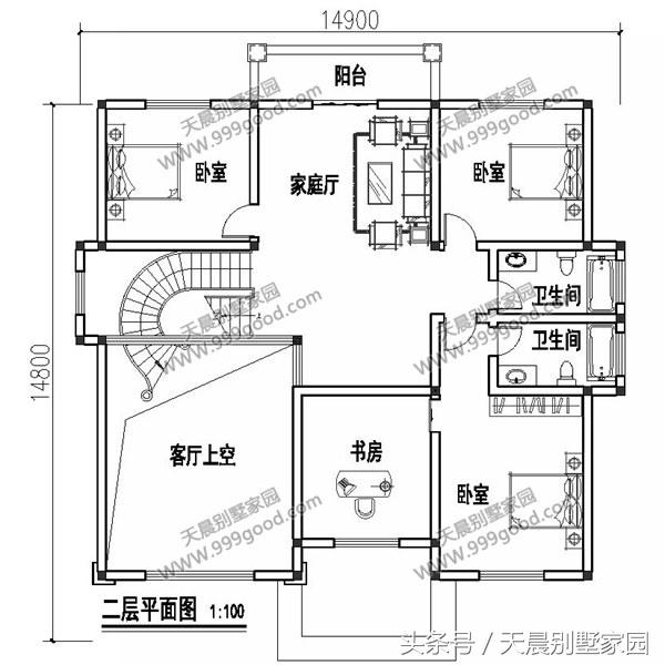 15米X15米三層自建樓房設計圖，附完工圖