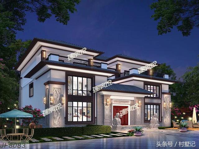 新中式別墅設計圖，附裝修、庭院實拍，魅力無窮