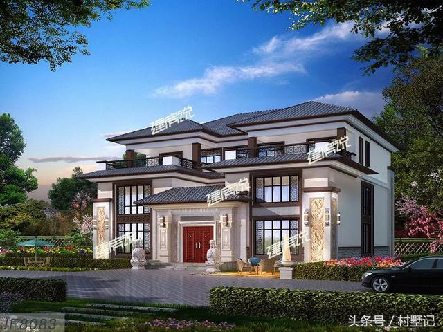 新中式別墅設計圖，附裝修、庭院實拍，魅力無窮