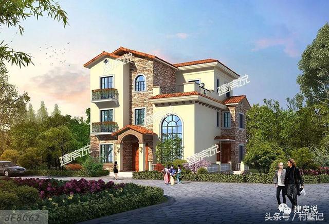 別墅實景照片圖和效果圖對比，看完肯定得給施工隊點贊