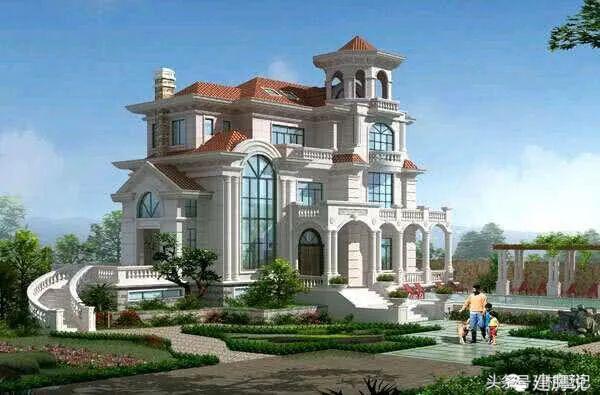 別墅實景照片圖和效果圖對比，看完肯定得給施工隊點贊