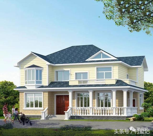 別墅實景照片圖和效果圖對比，看完肯定得給施工隊點贊