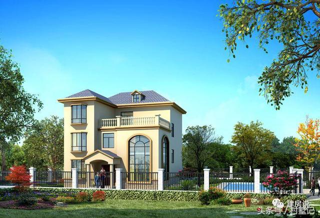 別墅實景照片圖和效果圖對比，看完肯定得給施工隊點贊