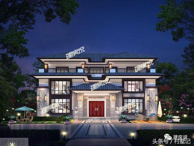 別墅實景照片圖和效果圖對比，看完肯定得給施工隊點贊