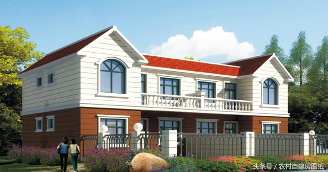 2款帶庭院的雙拼農(nóng)村自建房戶型圖，小宅基地可以看看