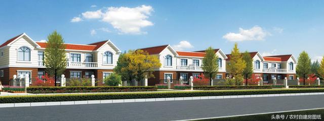 2款帶庭院的雙拼農(nóng)村自建房戶型圖，小宅基地可以看看