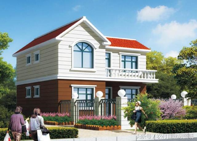 2款帶庭院的雙拼農(nóng)村自建房戶型圖，小宅基地可以看看