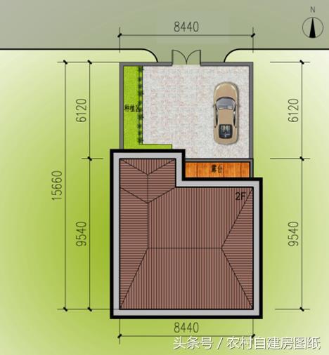 2款帶庭院的雙拼農(nóng)村自建房戶型圖，小宅基地可以看看