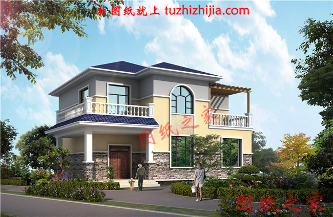 簡單實用兩層樓的房子設(shè)計圖，13×10占地130平方米