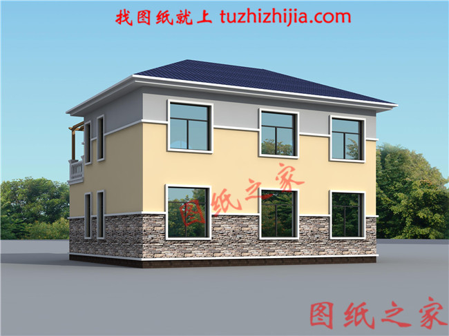 簡單實用兩層樓的房子設(shè)計圖，13×10占地130平方米