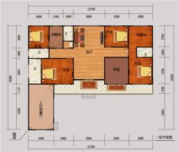 農(nóng)村一層自建平房圖，院子大的可以當操場