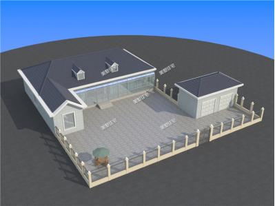 農(nóng)村一層自建平房圖，院子大的可以當操場