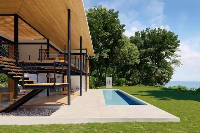 度假風(fēng)格、輕松悠閑的家庭別墅效果圖實(shí)拍，真漂亮