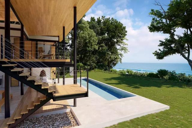 度假風(fēng)格、輕松悠閑的家庭別墅效果圖實(shí)拍，真漂亮