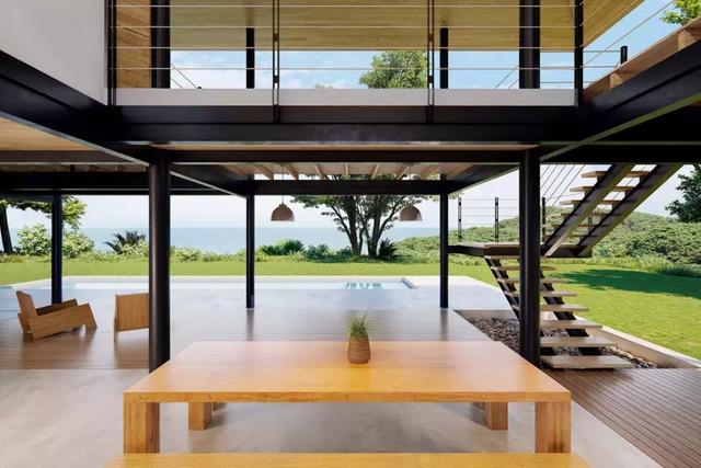 度假風(fēng)格、輕松悠閑的家庭別墅效果圖實(shí)拍，真漂亮