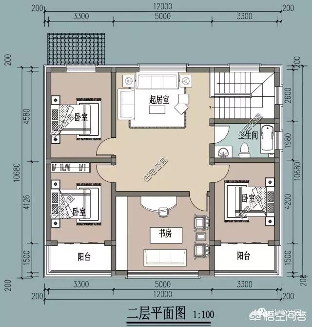 10×10米農(nóng)村建房怎么設(shè)計圖紙方案？