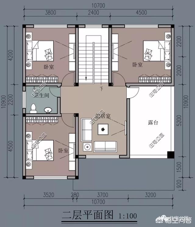 10×10米農(nóng)村建房怎么設(shè)計圖紙方案？