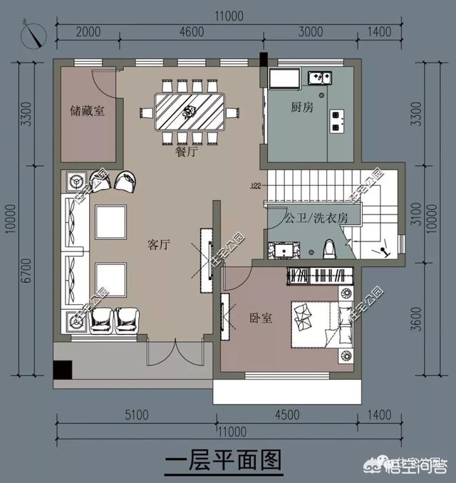 10×10米農(nóng)村建房怎么設(shè)計圖紙方案？