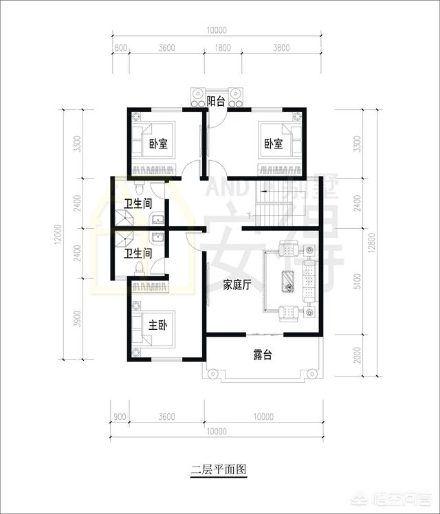 10×10米農(nóng)村建房怎么設(shè)計圖紙方案？