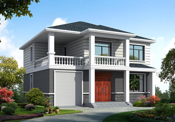 農村三間兩層樓房設計圖，帶車庫，戶型簡單實用