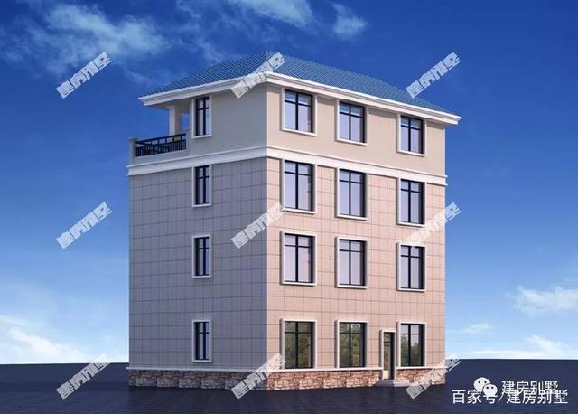 3款帶大露臺(tái)的四層別墅設(shè)計(jì)方案圖，挑一套隨便建