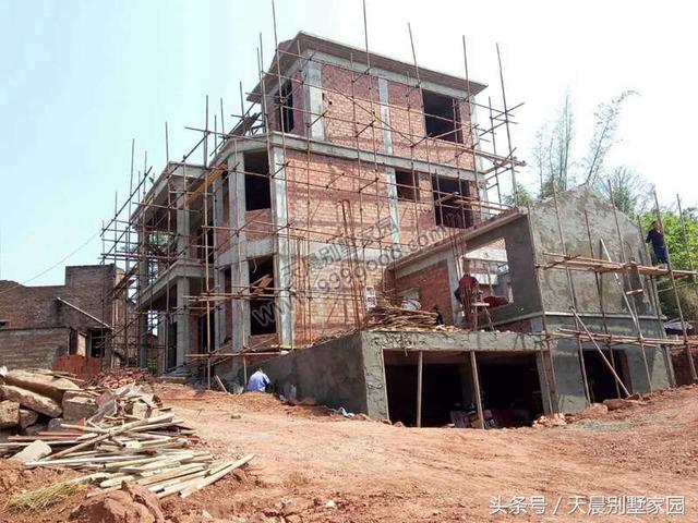 進(jìn)深10米農(nóng)村自建別墅設(shè)計(jì)圖，附施工全過(guò)程