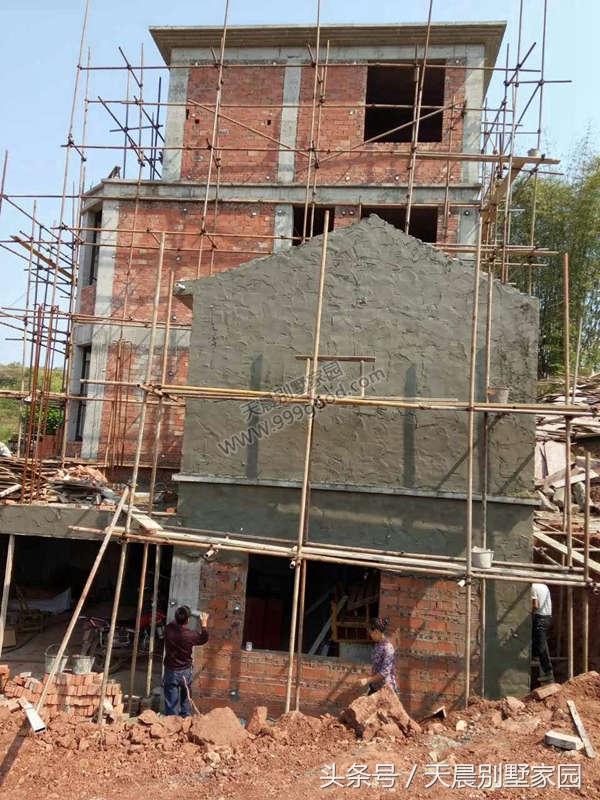 進(jìn)深10米農(nóng)村自建別墅設(shè)計(jì)圖，附施工全過(guò)程