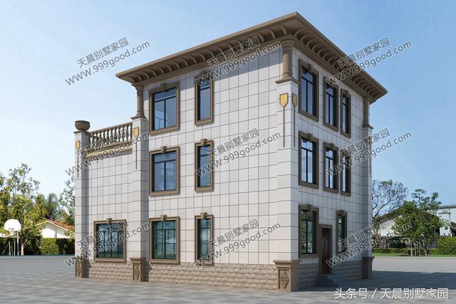 13*10米新農(nóng)村三層別墅設(shè)計(jì)圖，建好保證有面子