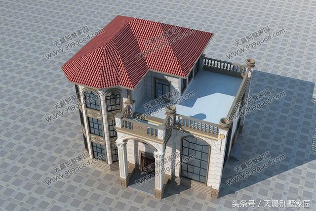 13*10米新農(nóng)村三層別墅設(shè)計(jì)圖，建好保證有面子