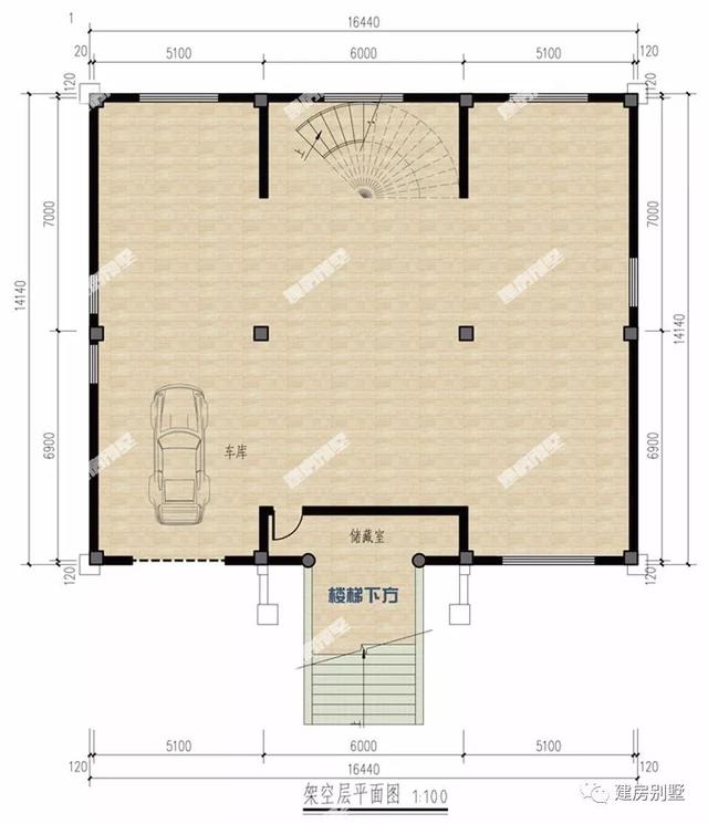 2款平屋頂農(nóng)村房屋設(shè)計(jì)圖，喜歡平屋頂?shù)氖詹亓? src="/uploads/allimg/180411/1142255439-2.jpg" img_width="960" img_height="840" inline="0" style="box-sizing: border-box; -webkit-tap-highlight-color: transparent; border-style: none; max-width: 100%; display: block; margin: 10px auto;" /></p>
<p style="box-sizing: border-box; -webkit-tap-highlight-color: transparent; margin: 16px 0px; padding: 0px; color: rgb(34, 34, 34); font-family: "PingFang SC", "Hiragino Sans GB", "Microsoft YaHei", "WenQuanYi Micro Hei", "Helvetica Neue", Arial, sans-serif; font-size: 16px;">平面布局說(shuō)明：地下室做個(gè)車(chē)庫(kù)，其他的空間可做儲(chǔ)物間，旋轉(zhuǎn)樓梯上去到一層，正一層的旋轉(zhuǎn)樓梯用的是真氣派，所謂的豪宅設(shè)計(jì)大概就是這樣子的，放在城里別墅區(qū)，也是一點(diǎn)不落人后。</p>
<p style="box-sizing: border-box; -webkit-tap-highlight-color: transparent; margin: 16px 0px; padding: 0px; color: rgb(34, 34, 34); font-family: "PingFang SC", "Hiragino Sans GB", "Microsoft YaHei", "WenQuanYi Micro Hei", "Helvetica Neue", Arial, sans-serif; font-size: 16px;"><img alt=