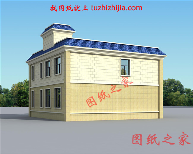 經(jīng)濟實用二層復(fù)式樓房設(shè)計圖 ，占地150平方米，造價25萬左右