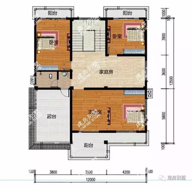 開間12米四層農村樓房設計圖，建好的都很滿意