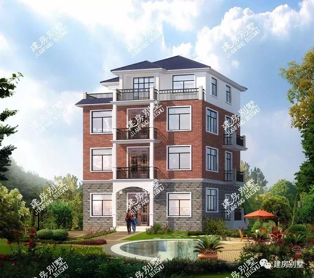 開間12米四層農村樓房設計圖，建好的都很滿意