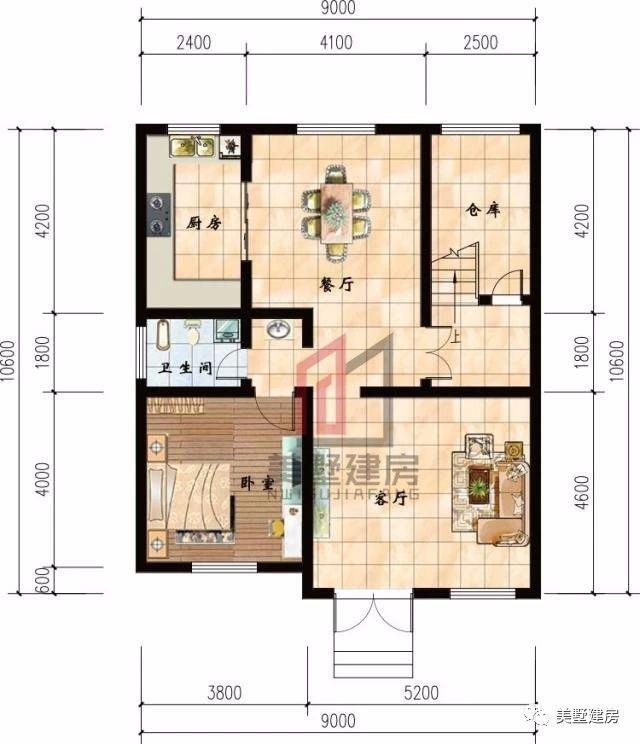 宅基地小不怕，3款小面積二層農(nóng)村小別墅方案圖